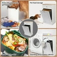 thumbnail image 3 of Tolead Single Tilt Out Trash Cabinet with Hideaway Drawer, Coffee, 10 Gallon, White, 3 of 6
