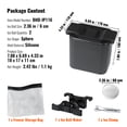 thumbnail image 3 of VEVOR Ice Ball Maker Black Round Silicon Ice Cube Ball Maker Tray 2 Large Sphere,2.36inch Ice Sphere Maker for Whiskey Scotch Cocktail Brandy, 3 of 9