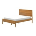thumbnail image 3 of Plank+Beam Duo Solid Wood Queen Bed Frame with Panel Headboard , No Box Spring Needed, Pecan, 3 of 8
