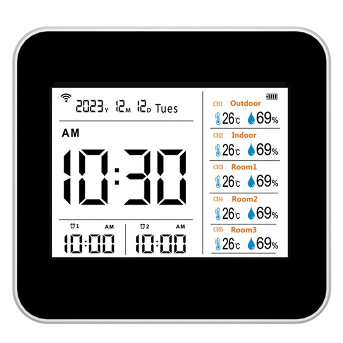 13 in 1 Tuya WIFI Intelligent Thermometer Hygrometer Indoor Accurate Temperature Humidity Gauge Monitor