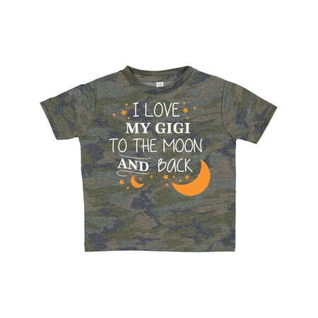 

Inktastic I Love My Gigi to the Moon and Back Gift Toddler Boy or Toddler Girl T-Shirt