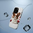 thumbnail image 5 of DistinctInk Tough Case for Apple iPhone 14 PRO (6.1" Screen), Compatible with MagSafe Charging - Valentine's Day Papillon Puppy, 5 of 6