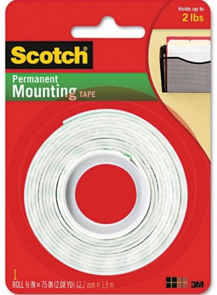 Scotch Permanent Mounting Tape, 1 in x 75 inches 1 ea