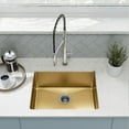 thumbnail image 5 of Rivage 23 x 18 Stainless Steel, Single Basin, Undermount Kitchen Sink, Gold, 5 of 10