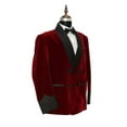 thumbnail image 2 of Mens Quilted Red Velvet Smoking Jacket – Perfect for Evening Hosting & Special Events, 2 of 4