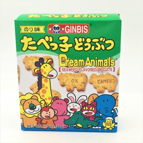 Ginbis Dream Animals Seaweed Flavored Biscuit 50g