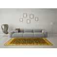 thumbnail image 3 of Ahgly Company Indoor Rectangle Oriental Yellow Industrial Area Rugs, 2' x 5', 3 of 4