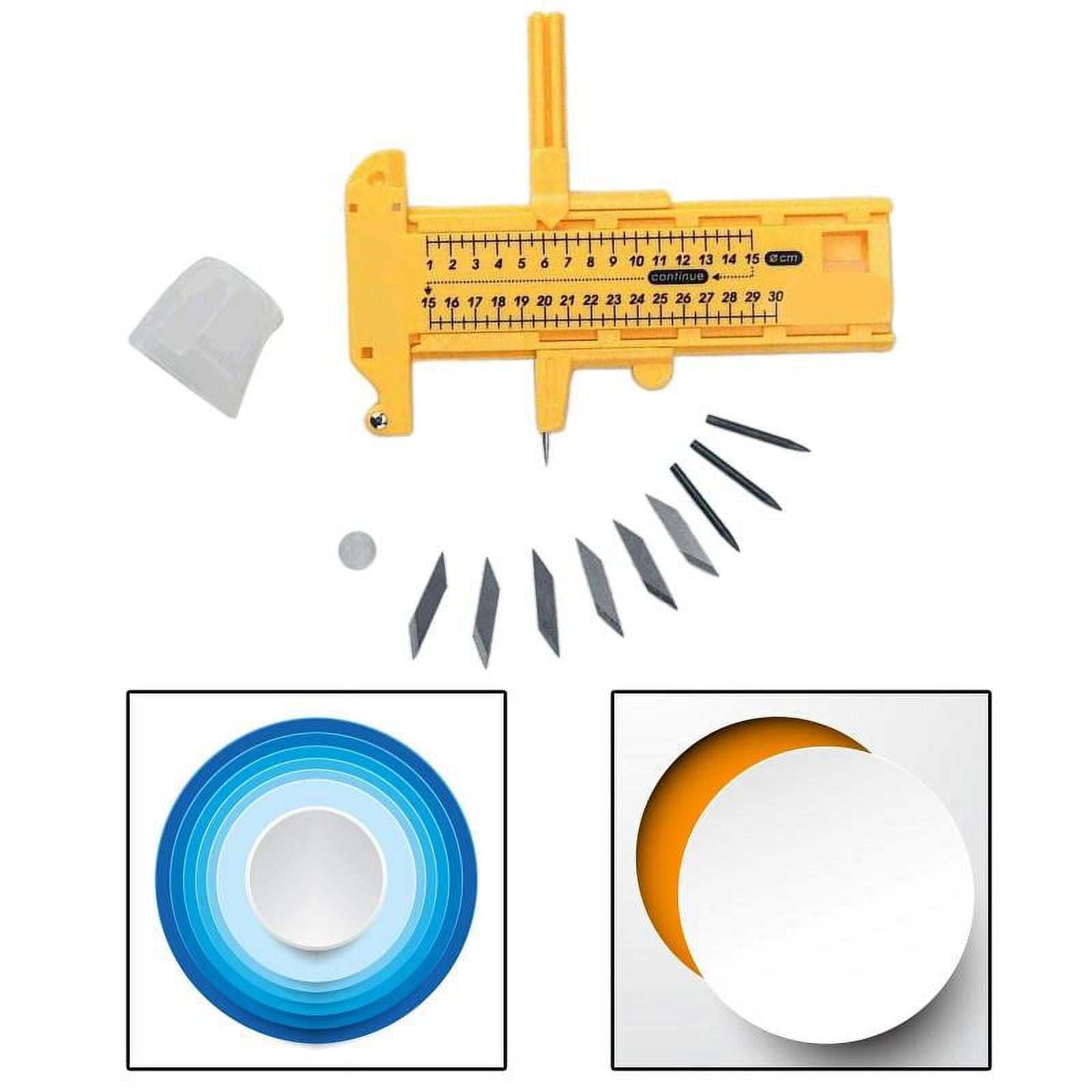 Compass Circle Cutter Circular Cut Drawing Circle Ruler Paper Trimmer  Scrapbooking Tool Rotary Cutter Craft Supplies