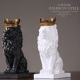thumbnail image 3 of H&W 15''H Black Lion statue, Top Collection Figurine, Home/Desk/Outdoor Decoration, Gift for Man, 3 of 9