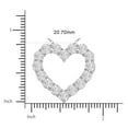 thumbnail image 4 of TimeLe$$ Classics 14K White Gold Lab Grown Diamond Heart Neckalce Pendant For Women - 2 Carat TW, 4 of 4
