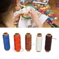 thumbnail image 3 of 15 colores 55yd hilo encerado hilo de coser de cuero portátil hilo de cera cordón encerado para manualidades de cuero DIY costura de cuero ANGGREK  Otros, 3 of 8