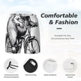 thumbnail image 3 of Saiise Capybara Riding Bicycle for Mens Swimming Trunks Swim Trunks Quick Dry Swim Shorts with Mesh Lining Funny Swimwear Bathing Suits-Large, 3 of 6