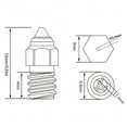 thumbnail image 3 of CHT Nozzles Upgraded Hardened Steel 0.4mm Highly Flow Cloned CHT SE6 Nozzles for CR10 3D Printers Accessories, 3 of 3