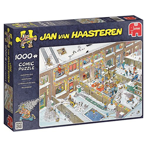 Jumbo Jan van Haasteren Christmas Eve jigsaw Puzzle 1000-Piece, Multi-Colour