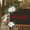 thumbnail image 6 of S SERENABLE 2Pcs Silk Flowers Wedding Arch Flowers Door Floral Backdrop Artificial Flower Swag for Party Stage Performance Farmhouse Home White, 6 of 8