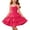 Pink, variant on Little Girls Tiered Cake Dress 3-13Y Spaghetti Strap Bow Shoulder Ruched Bust Ruffle Flared A Line Dress for Birthday Party & Family Photoshoot Yellow 13-14 Years