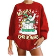 thumbnail image 1 of Navidad moda mujer casual manga larga impreso damas sudaderas tops Fridja ghj987+3977, 1 of 7