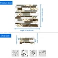 thumbnail image 2 of DEWOO Peel and Stick on Self Adhesive Backsplash Wall Marble Tiles Stickers 3D for Kitchen Bathroom,Brown (10-Sheet, 12"×12"), 2 of 12