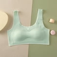 thumbnail image 2 of Loopsun Training Bras for Girls, Girls' Solid Sports Underwear Bras with Sponge Chest Pads Green 15-18 Years, 2 of 3