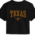 thumbnail image 3 of Instant Message - Texas Collegiate - Juniors Cropped Graphic T-Shirt, 3 of 6
