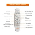 thumbnail image 6 of ESHINE King Adjustable Bed Frame, with Massage, Wireless Remote, USB, Under Bed Night Light, Head and Foot Incline, 3000 Series, 6 of 12