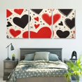 thumbnail image 5 of Shadudu Love Heart Canvas Wall Decor Art Triptych Set for Modern Home Office - 3 Piece 12x16 Inches 12"x16"x3pcs, 5 of 6