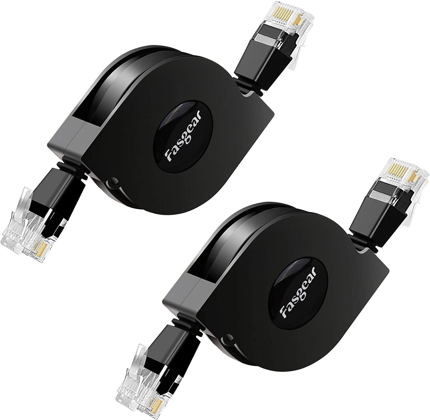 Fasgear Cat6 Cable Adjustable Flat Network LAN Patch Cord High Speed 10Gbps