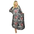 thumbnail image 3 of Up2date Fashion Caftan for Women in Rose Petal Bloom Print, One Size Kaftan, Style Caf-45C3, 3 of 3