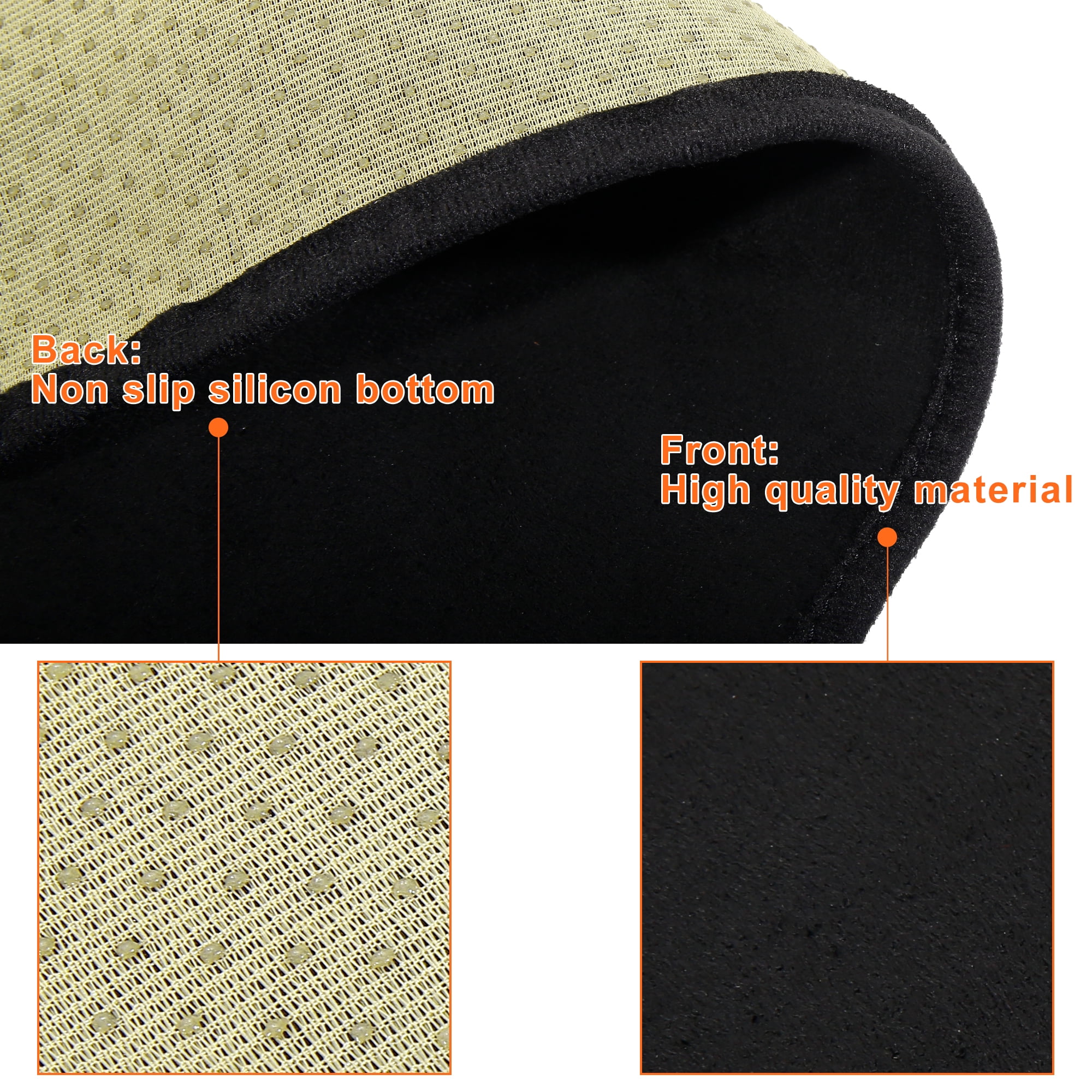 Unique Bargains Car Dashboard Cover Nonslip Mat Protector Carpet Black for Honda Civic