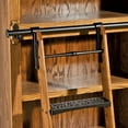 thumbnail image 4 of Rockler 8' Rolling Library Ladder Hardware Kit – Satin Black Finish Rolling Ladder Hardware Kit - Wooden Ladder Kit w/ Caster Assemblies, Metal Step Rods W/ Cap Nuts, Sliding Hook Assemblies & More, 4 of 4