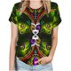 thumbnail image 1 of Fiudx Camisas para Mujer Blusas Informales de Manga Corta con Cuello Redondo y Estampado a La Moda para Mujer, 1 of 3