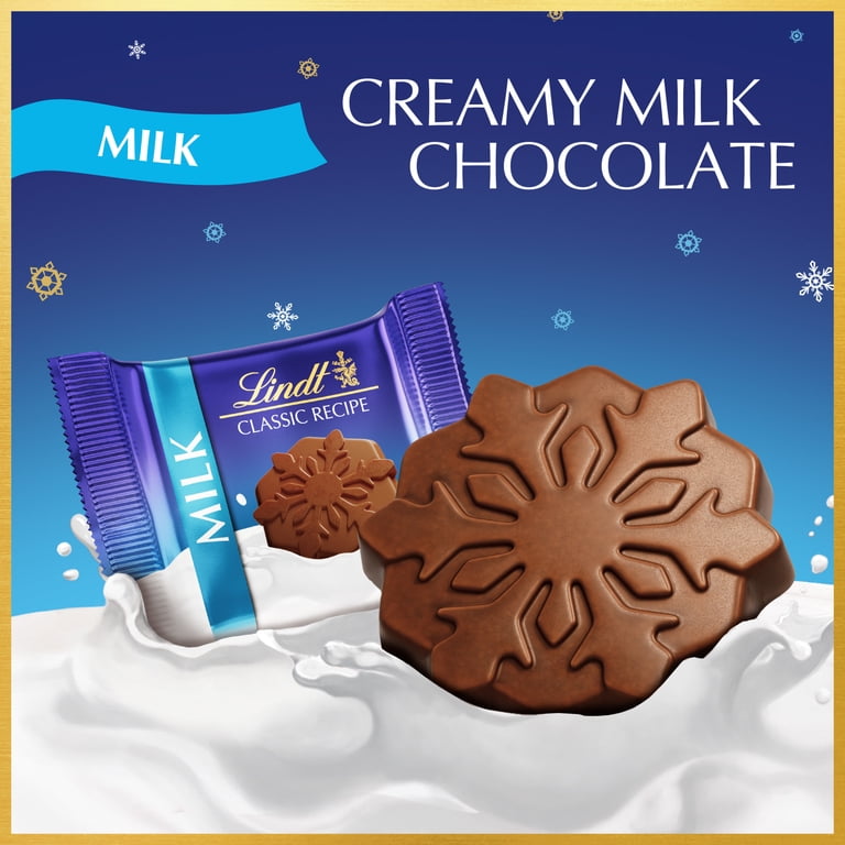 Lindt CLASSIC RECIPE Snowflakes Holiday Milk Chocolate Candy