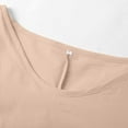 thumbnail image 6 of Wdgfv Women's Summer Tiered Layered Linen Maxi Dress Flowy Casual Loose Cotton Short Sleeve Wedding Long Dress Khaki XXXL, 6 of 8