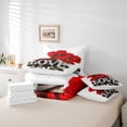 thumbnail image 6 of Castle Fairy Red Floral Rose Twin Bedding Sets,Romantic Flowers Bedding Comforter Set, 6 of 8