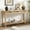Natural, variant on Euroco 60" Console Table,Narrow Long Sofa Table Behind Couch with 3 Drawers,Open Storage Shelf and Honeycomb Design for Entryway, Living Room,Foyer,Natural
