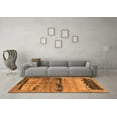 thumbnail image 3 of Ahgly Company Indoor Square Oriental Orange Industrial Area Rugs, 6' Square, 3 of 4