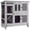 47.2"Gray, variant on Aivituvin Rabbit Hutch Bunny Cage Outdoors & Indoors with Wheel, Two Layer Guinea Pig House
