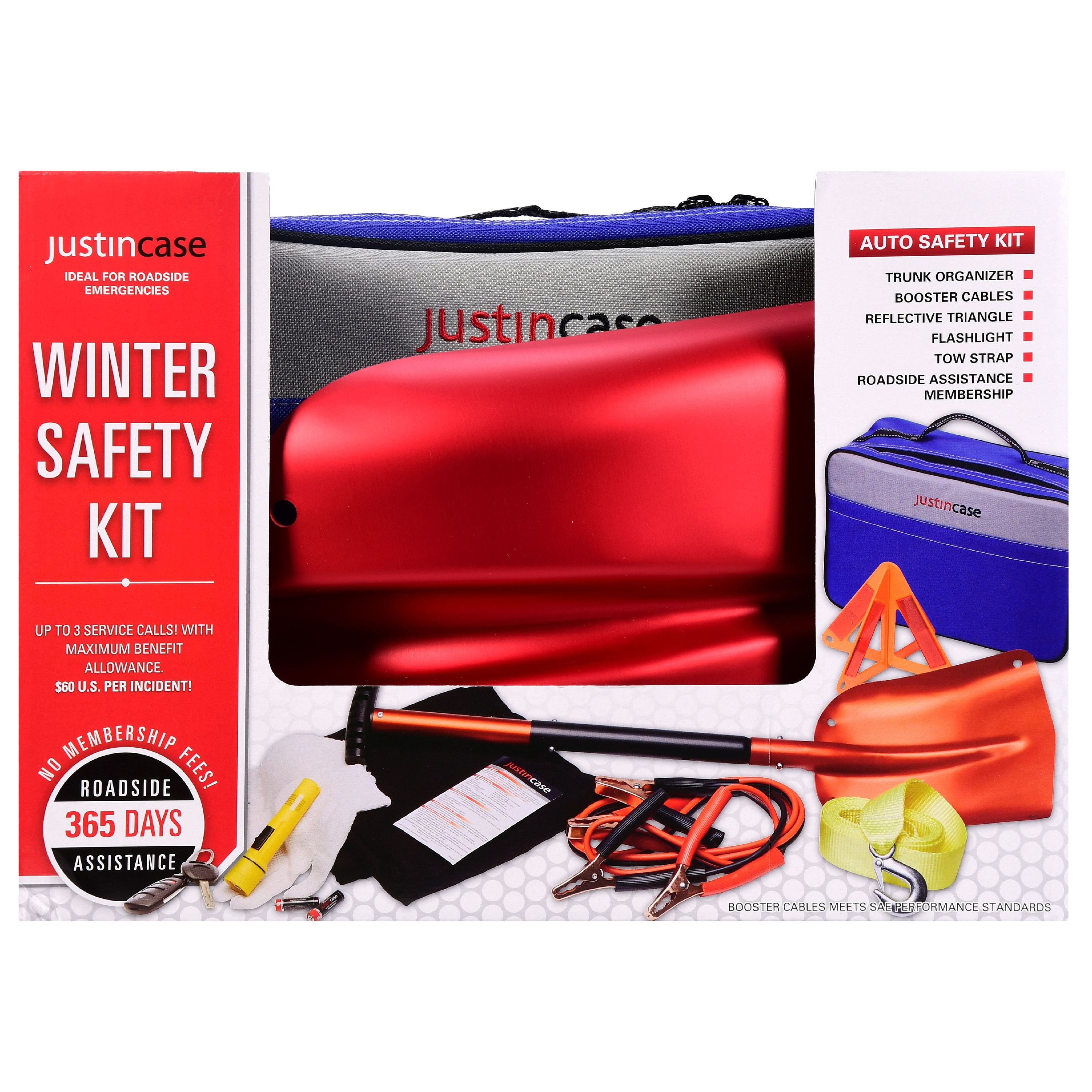 Justin Case Jumper Cables 4 Gauge 20 Feet with 365 days of Roadside Assistance Professional Grade Car Emergency Booster Cables SAE