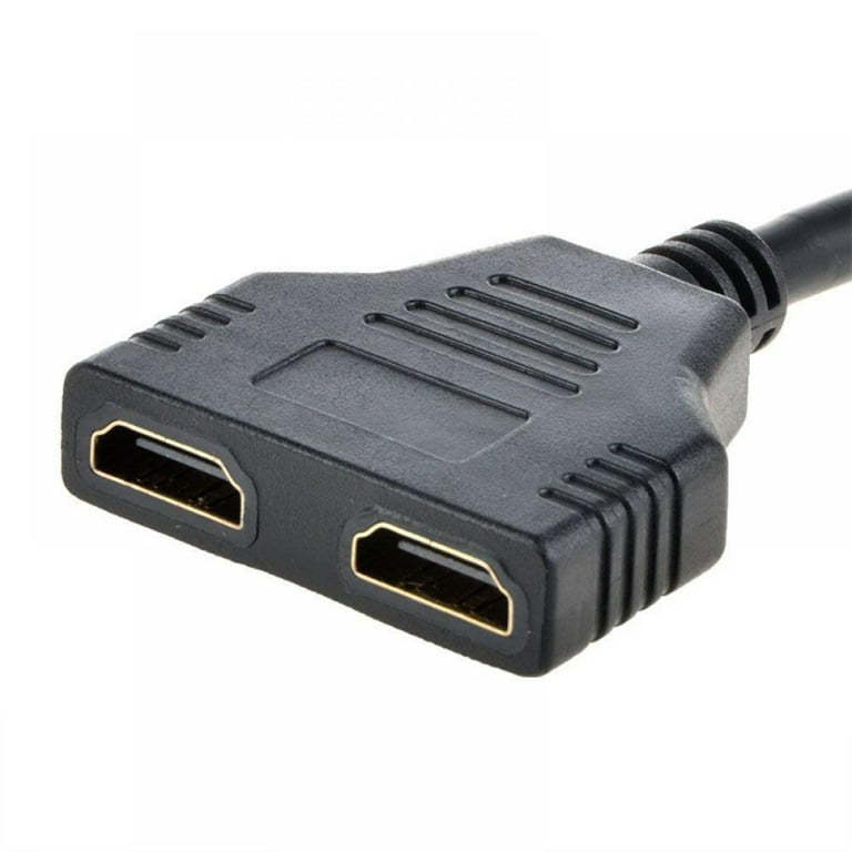 Cable Duplicador HDMI Splitter Ladron Dos Salidas 1 Macho a 2 Hembras TV  350 mm
