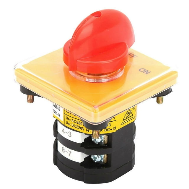 Commutateur rotatif à cames, 380 V CA, 25 A, marche/arrêt, JYW29B‑25/2 D2004