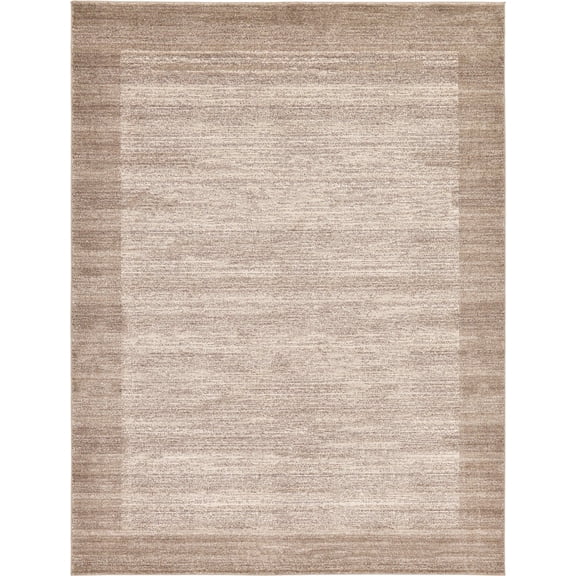 Unique Loom Del Mar Collection Area Rug - Abigail (9' x 12' Rectangle Beige/Ivory)