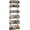 Black, variant on Wall Mount Spice Rack Organizer 5 Tier Height-Adjustable Hanging Spice Shelf Storage for Kitchen Pantry Cabinet Door, Dual-Use Seasoning Holder Rack with Hooks, White