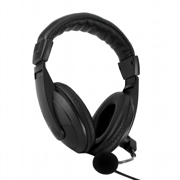 GJX 3.5mm Stereo Headphone Headset Game Headset With Microphone Set for PC Laptop (Black)
