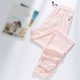 thumbnail image 2 of Pantalones de chándal de cintura alta para mujer: cintura elástica, bajos estrechos, poliéster, uso diario/deportivo/vacaciones, lavables a máquina., 2 of 3