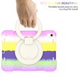 thumbnail image 6 of SaniMore for iPad 10th Generation 10.9" 2022 Case with Pencil Holder, 3-Layer Protection Cover Built-in Shoulder & Handle Strap & Kickstand Military Grade Shockproof Protective Shell, Rainbow Purple, 6 of 8