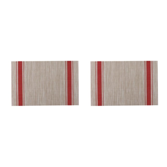 Yuarrent Mantel de de PVC para comedor, manteles individuales, posavasos, antideslizante, lavable, rectangular, Simple, multiusos Type1 NO1