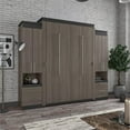 thumbnail image 2 of Atlin Designs 104" Queen Murphy Bed with 2 Storage Cabinets in Bark Gray, 2 of 13