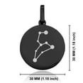 thumbnail image 2 of Stainless Steel Leo (Lion) Astrology Constellation Round Medallion Pendant Necklace, 2 of 3