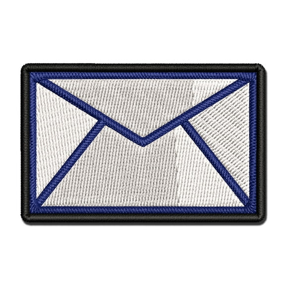 Envelope Mail Applique Multi-Color Embroidered Iron-On Patch - 2.5 Inch Small