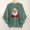 Green#16, variant on Yteetum Women's Crewneck Swetshirts Oversized Christmas Printed Long Sleeve Hoodless Sweatshirt Casual Round Neck Loose Lightweight Comfy Sweatshirt